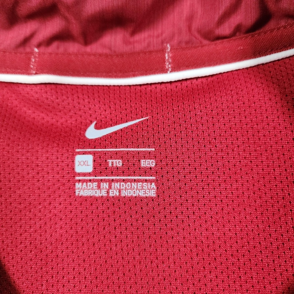 Alabama Crimson Tide Jacket Mens 2XL Red NCAA Football Nike 1/4 Zip Pullover - Picture 3 of 11